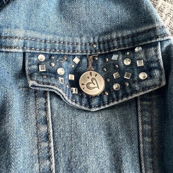 Justice Blue Jean Jacket Size 12-14 - Picture 6 of 9